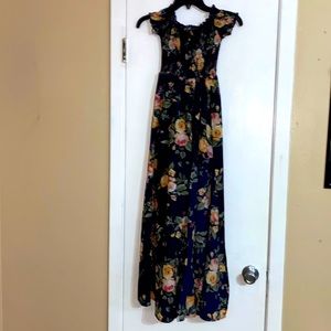 Navy blue skort dress